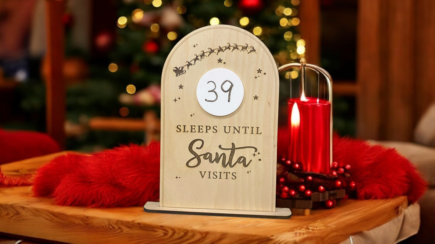 Christmas Countdown Sign