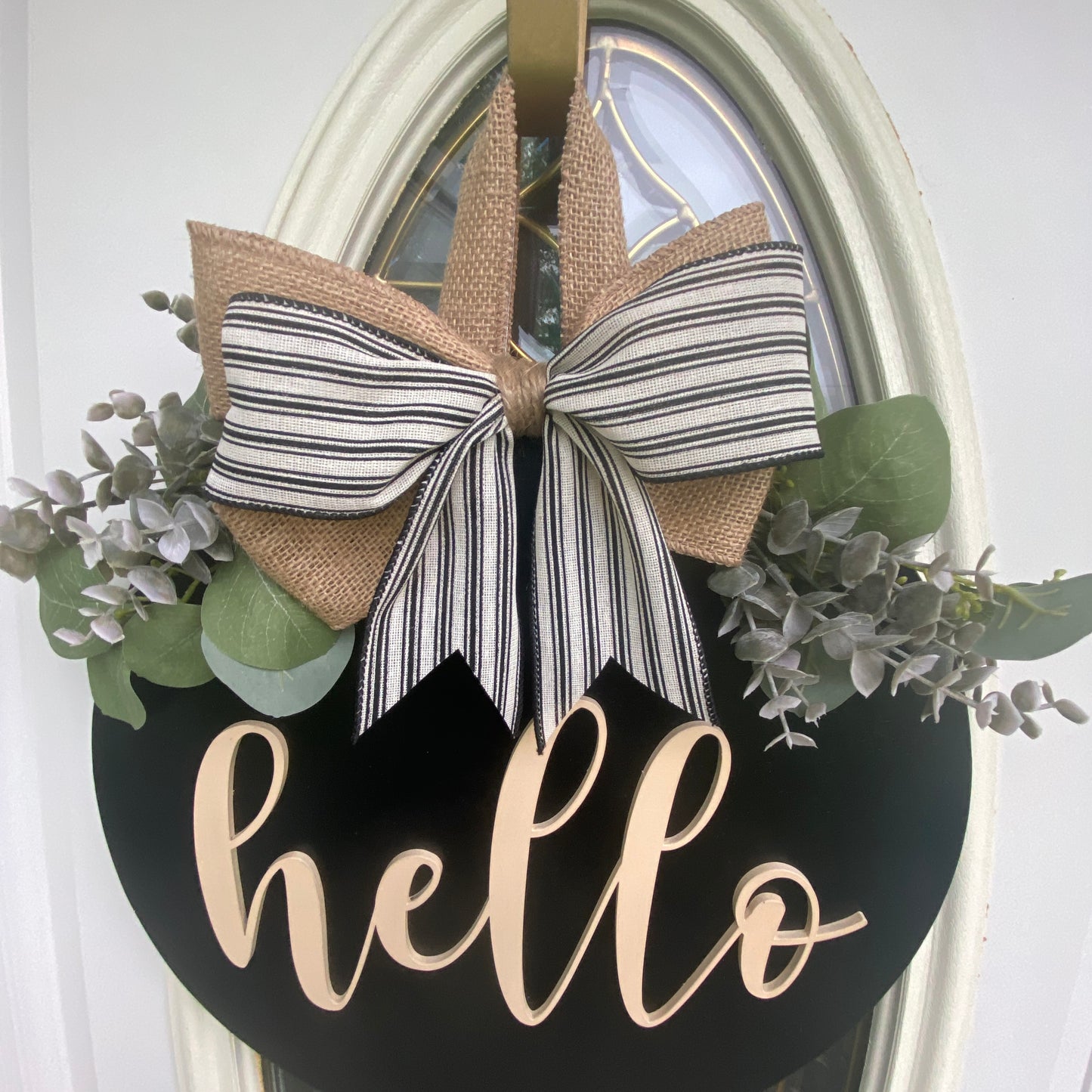 Hello Door Hanger, 3-d hello door hanger