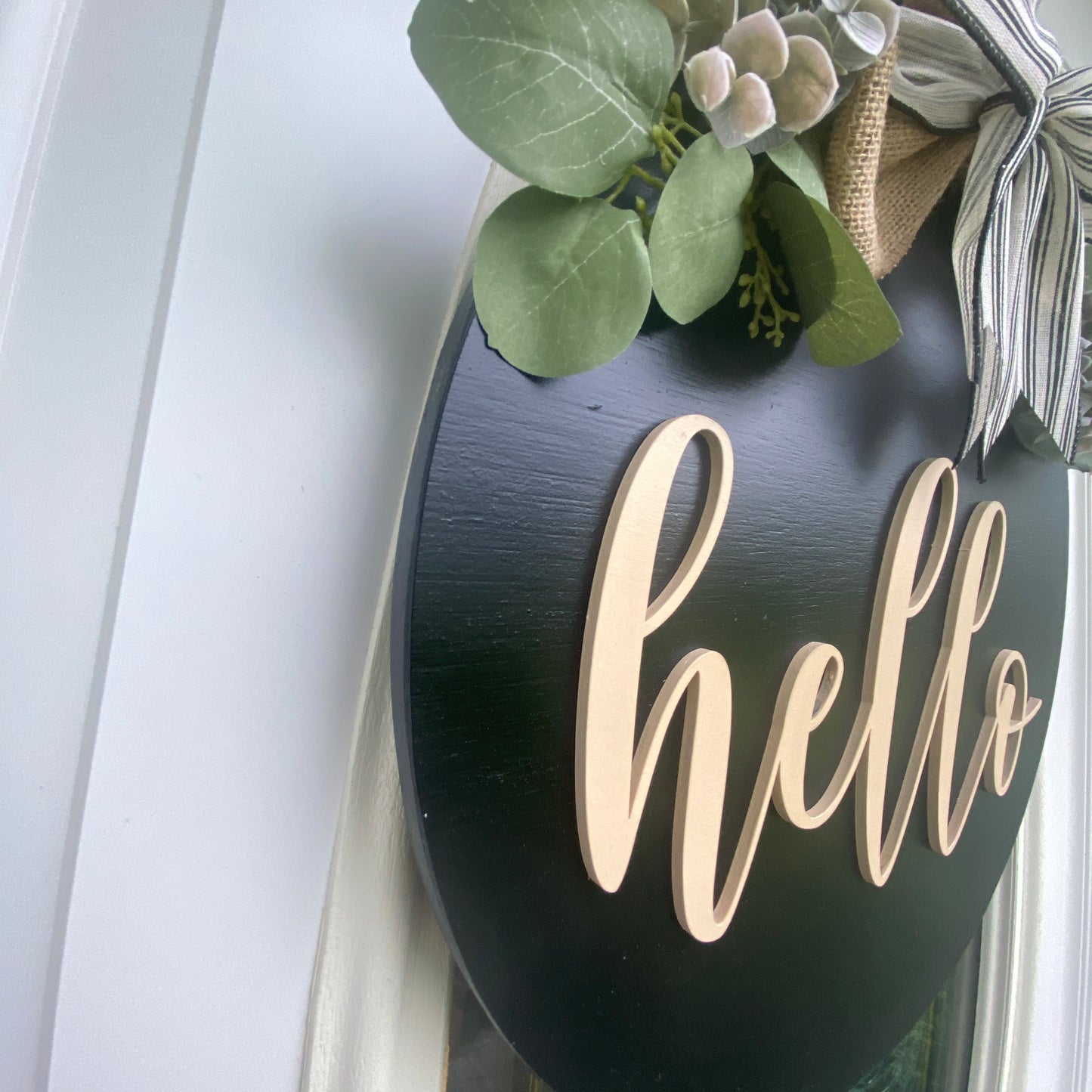 Hello Door Hanger, 3-d hello door hanger