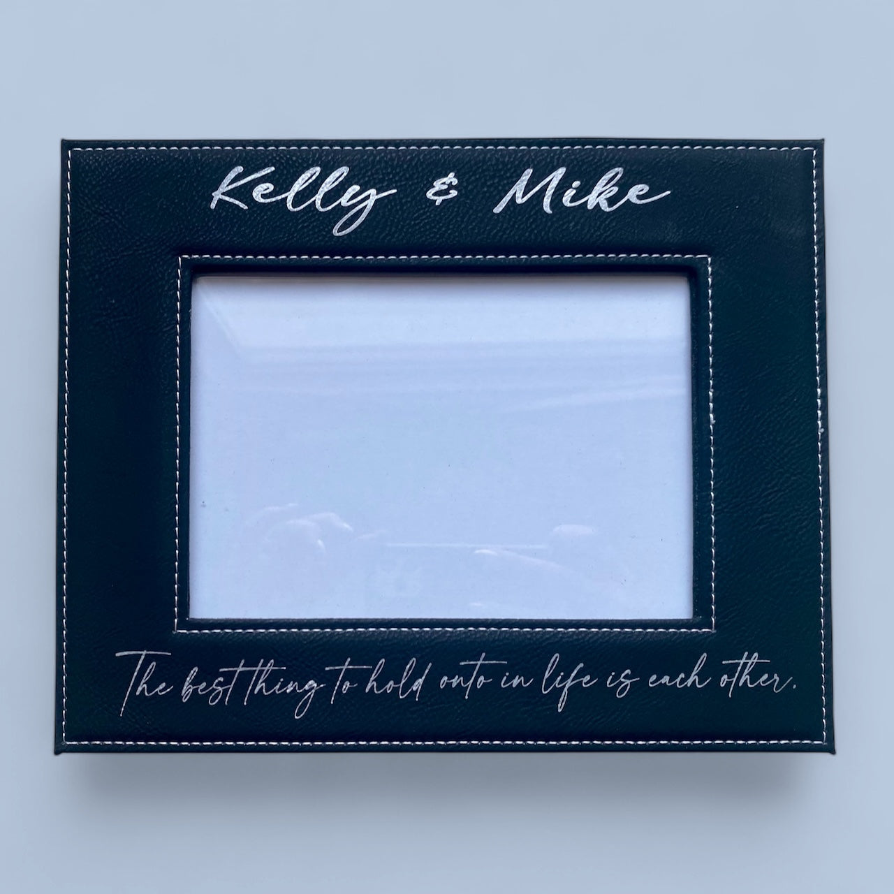Personalized Leather frames, engraved frames, customized frames