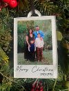 Custom Photo Merry Christmas Ornament