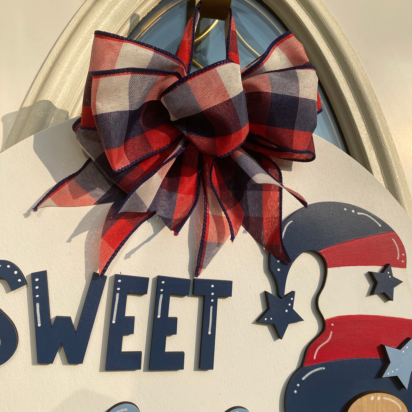 Patriotic Door Hanger, Memorial Day Door Hanger, Fourth of July Door Hanger, Gnome Door Hanger