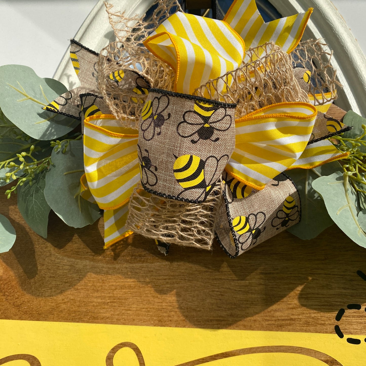 Welcome to Our Home Door Hanger, Spring Door Hanger, Summer Door Hanger, Bee Door Hanger