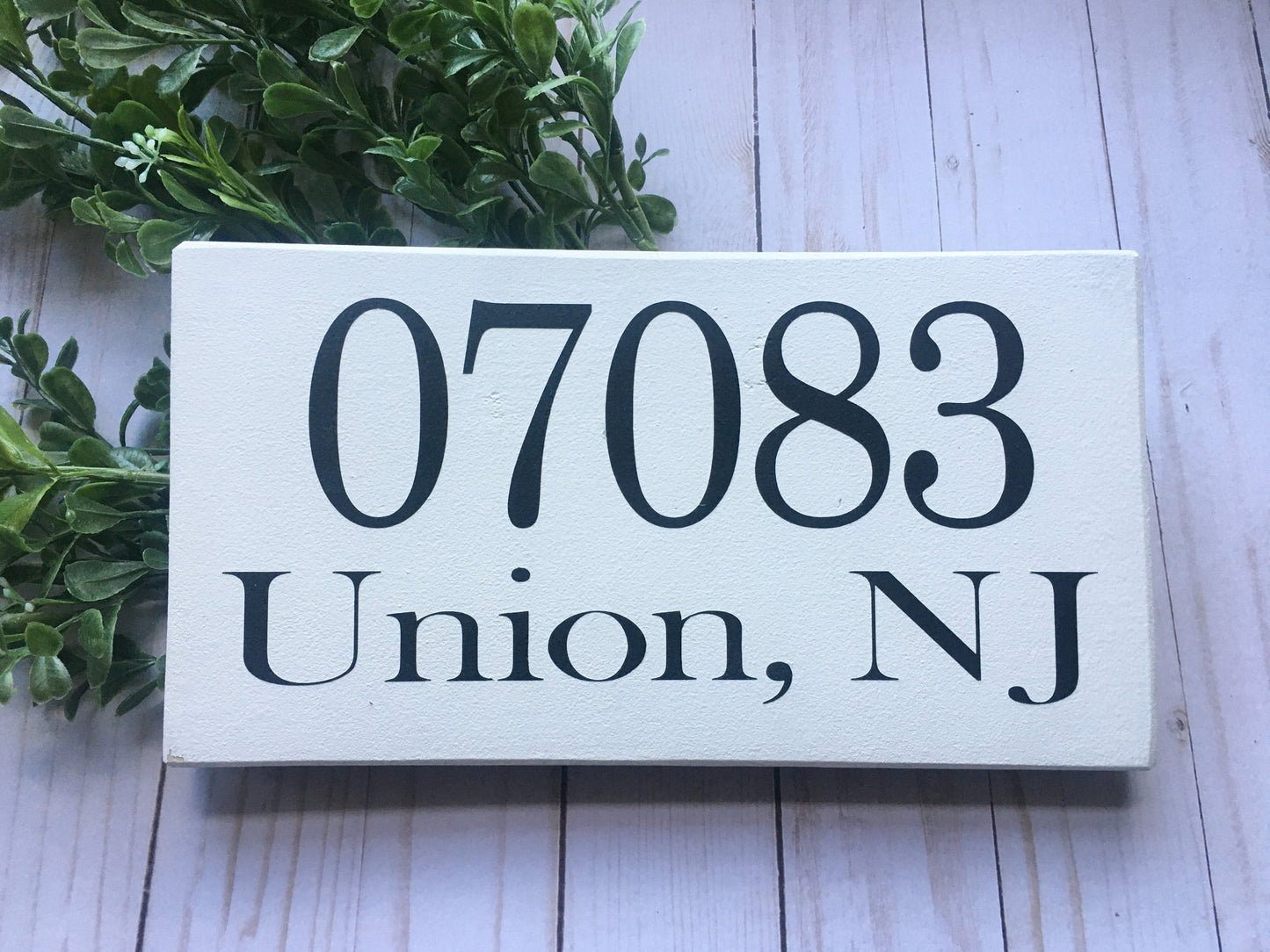 zip code sign, wood zip code town sign | Graceful Creations by Graciela