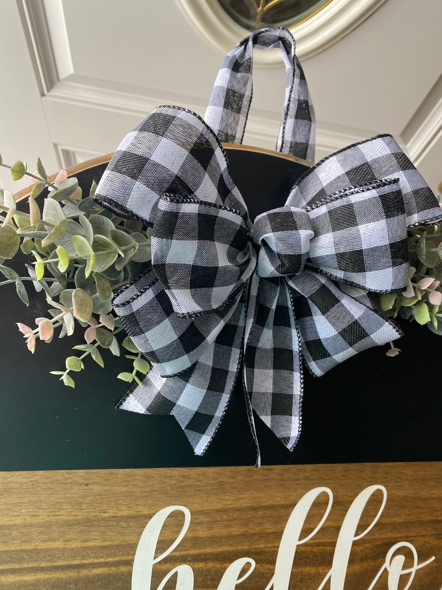 Hello Door Hanger, Hello Sign | Graceful Creations by Graciela