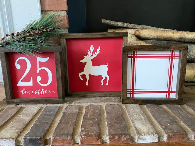 Christmas Sign, Christmas Reindeer Sign, Christmas Decorations