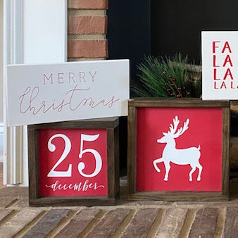 Christmas Sign, Christmas Date Sign, Christmas Decorations, December 25 Sign