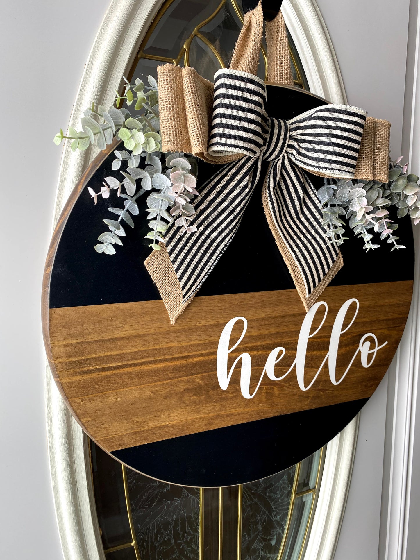 Hello Door Hanger, Hello Door Sign | Graceful Creations by Graciela