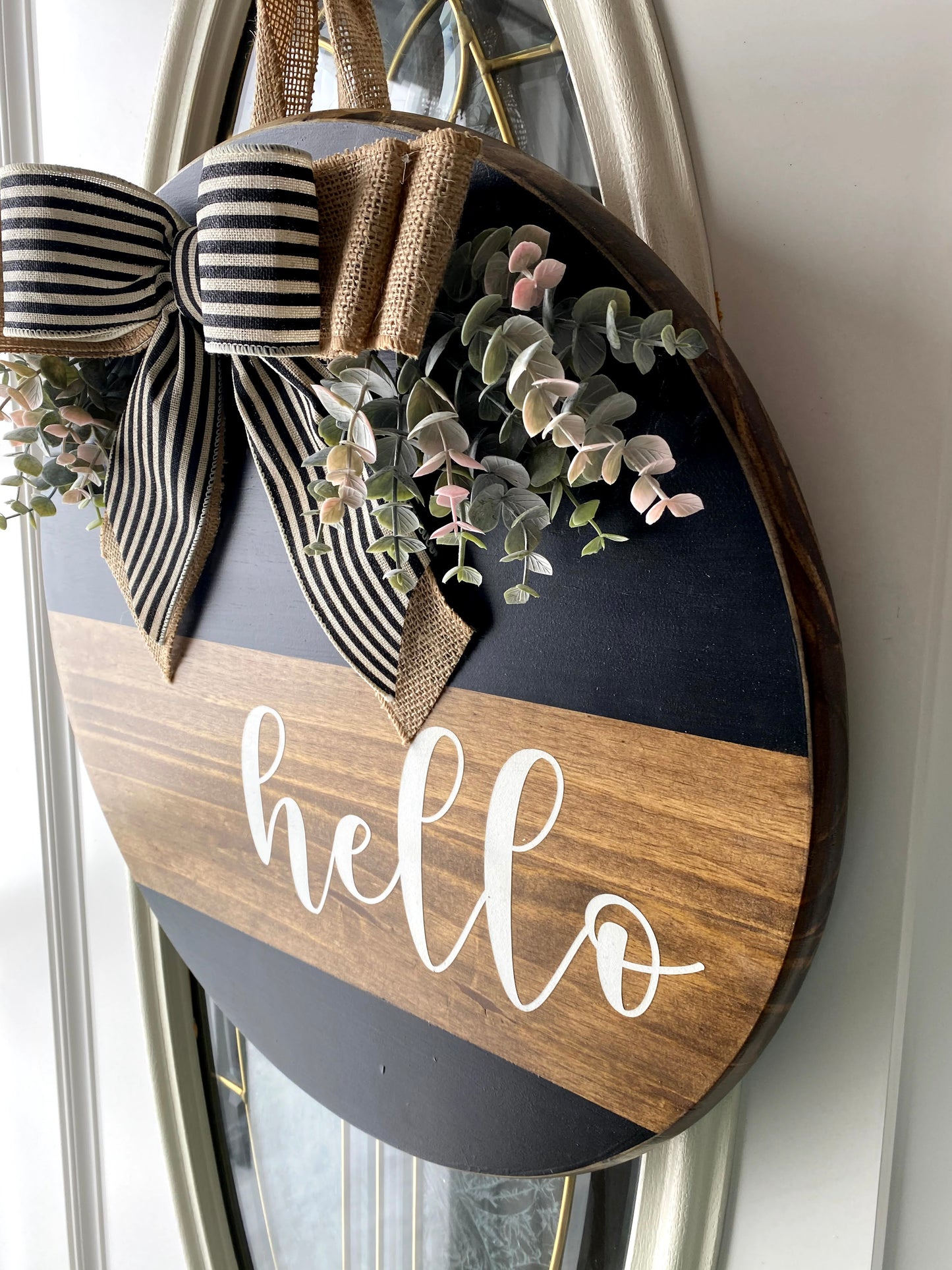 Hello Door Hanger, Hello Door Sign | Graceful Creations by Graciela