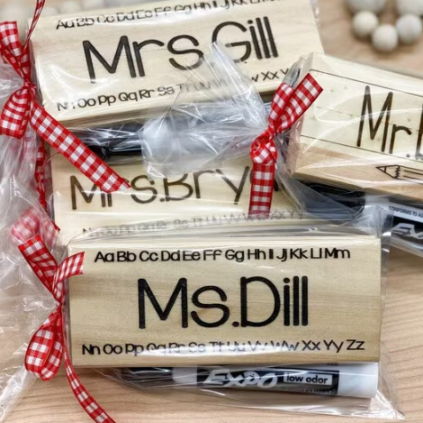 Personalized Teacher Erasers