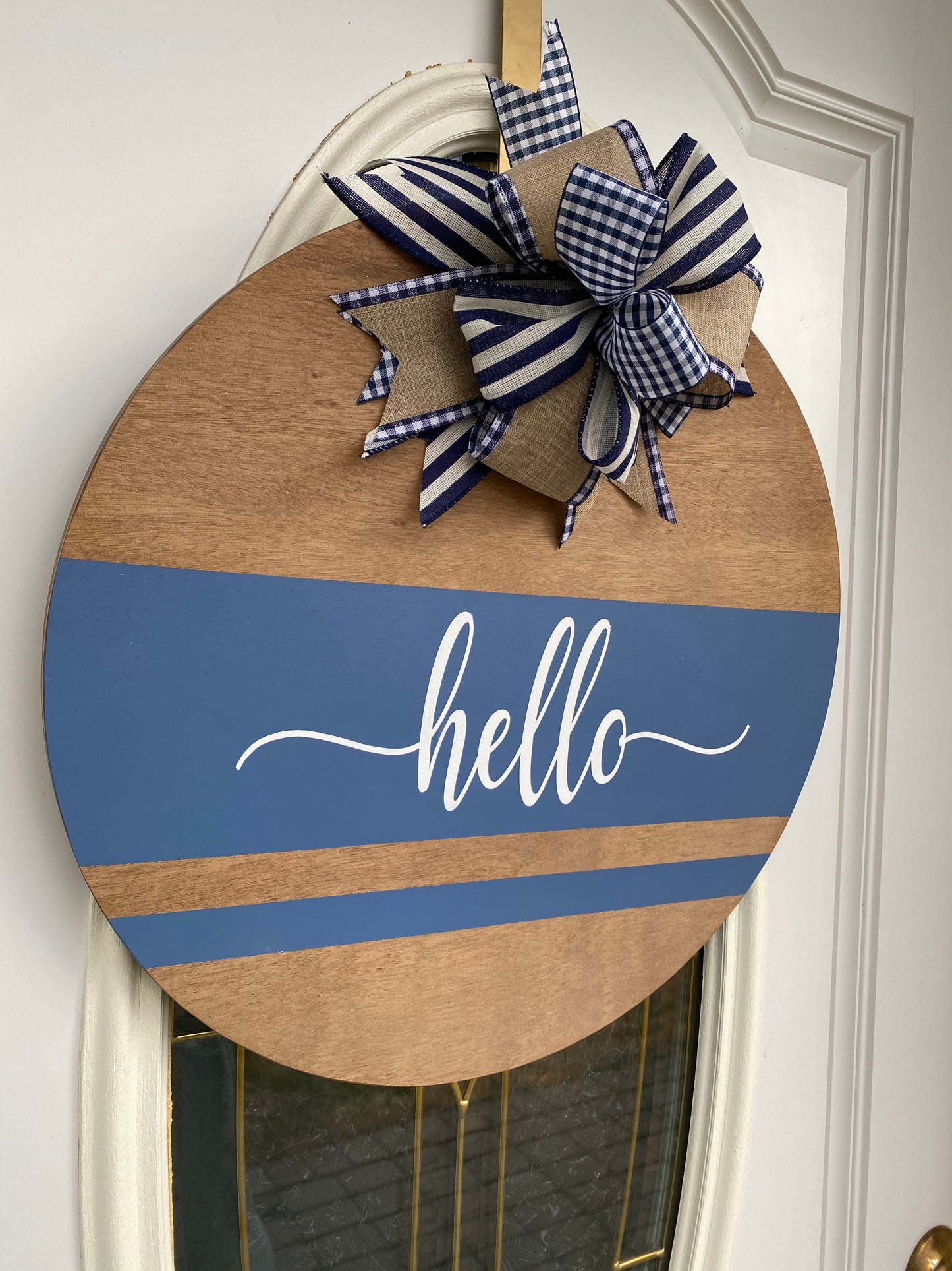Hello Door Hanger, Hello Door Sign | Graceful Creations by Graciela