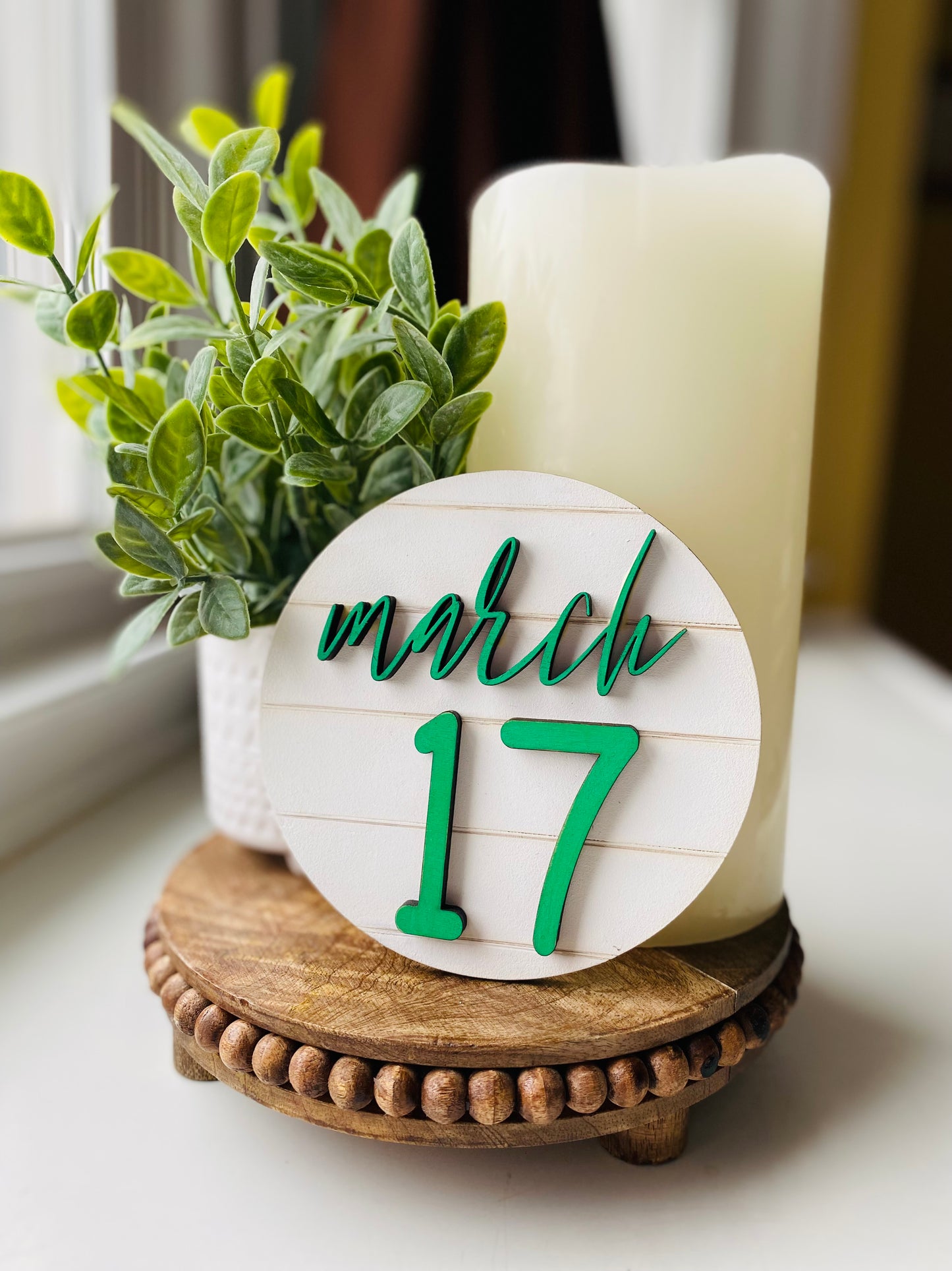St Patrick’s Day Tiered Tray Decor