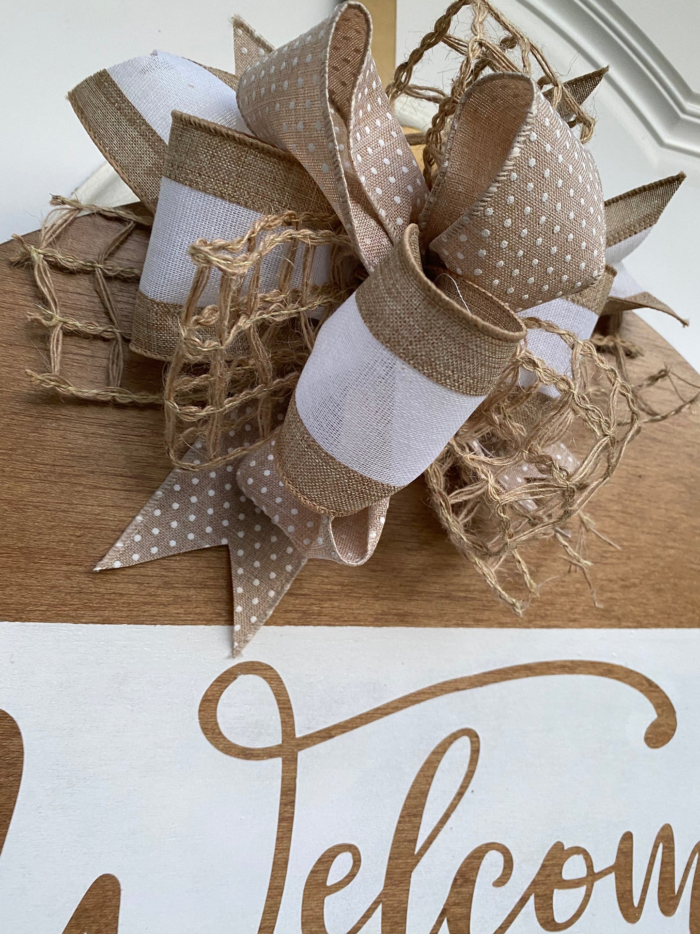 Welcome Door Hanger, Welcome to our Home Door Sign | Graceful Creations by Graciela