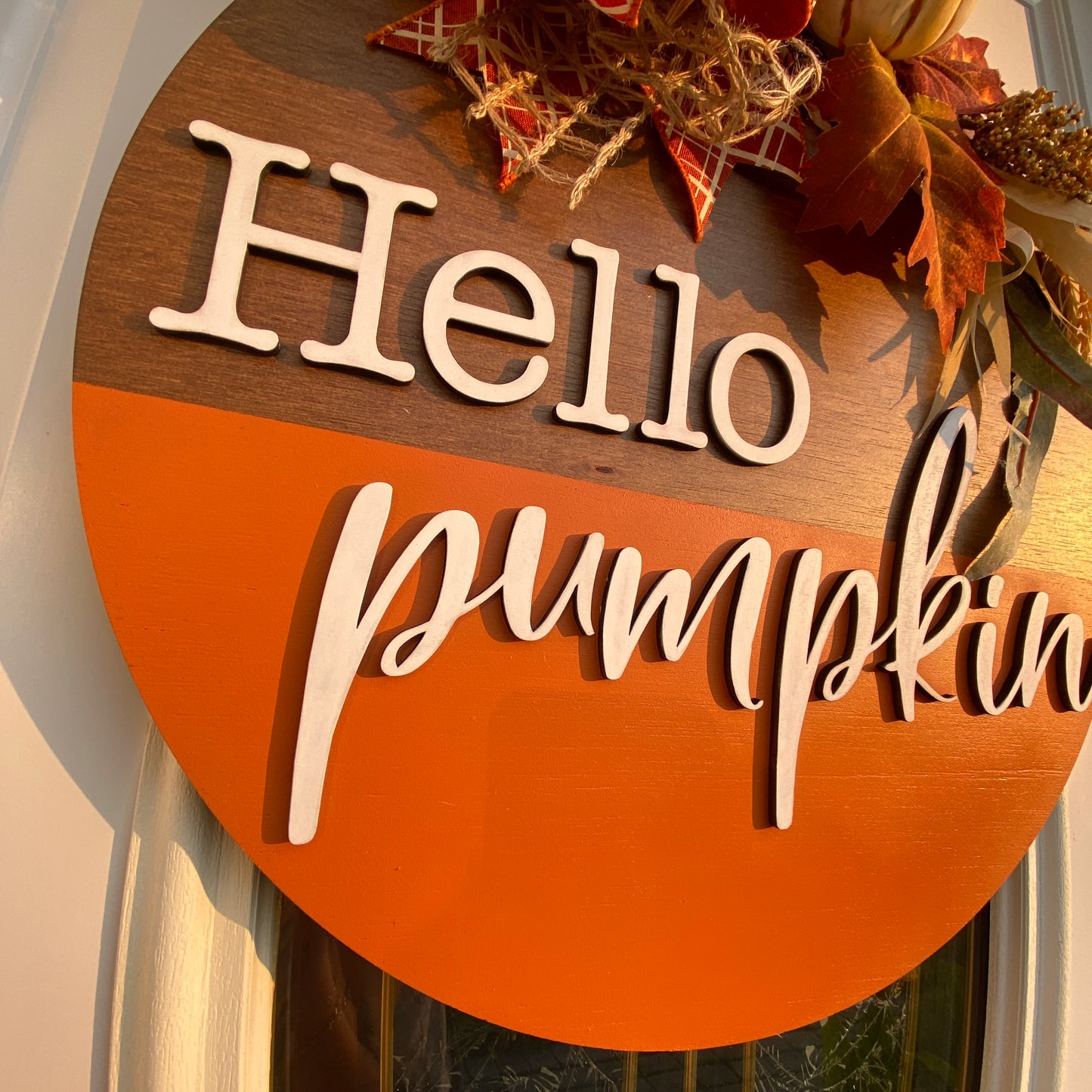 Hello Fall Door Hanger, Hello Door Sign | Fall Door Hanger Graceful Creations by Graciela