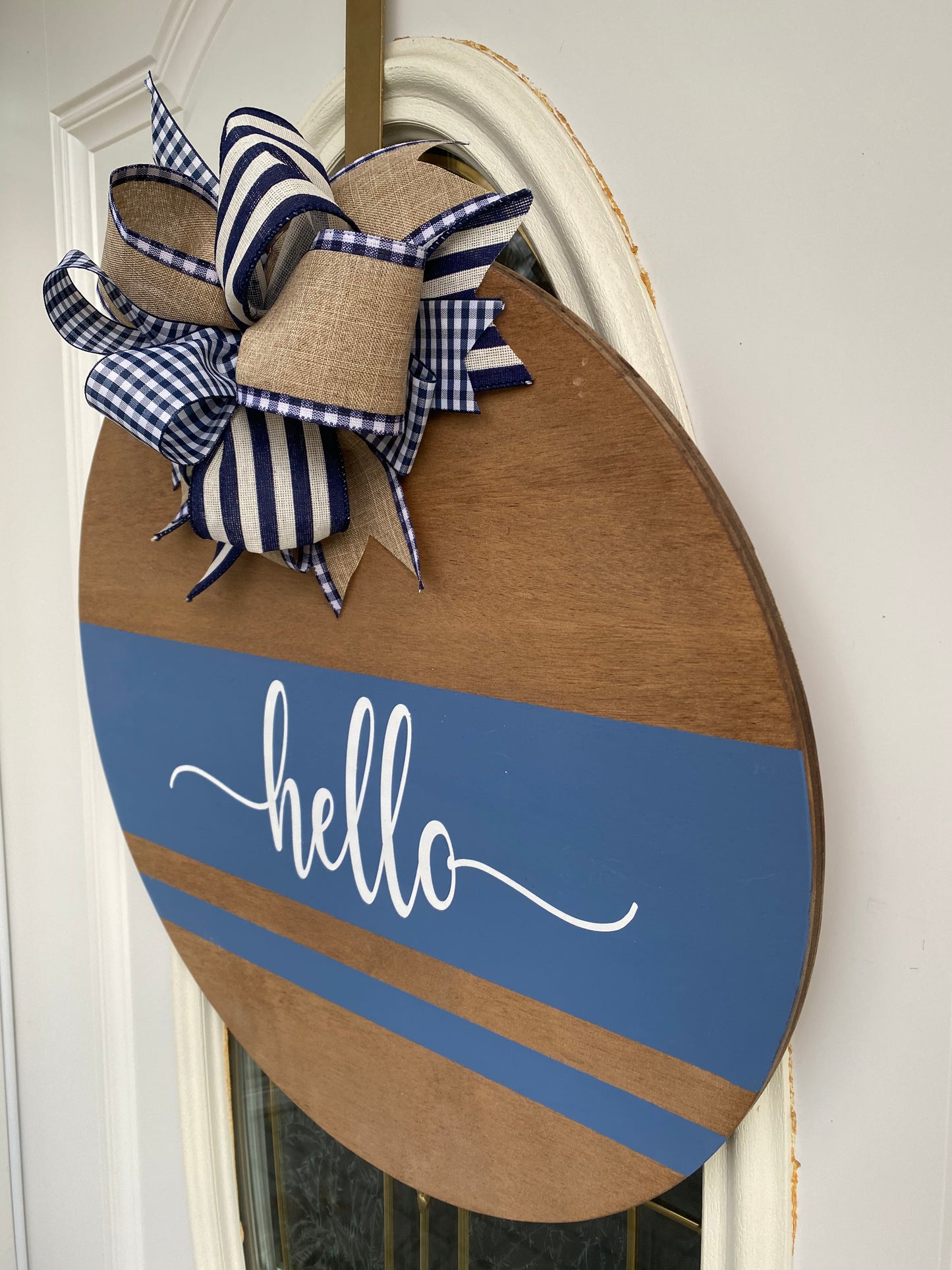 Hello Door Hanger, Hello Door Sign | Graceful Creations by Graciela