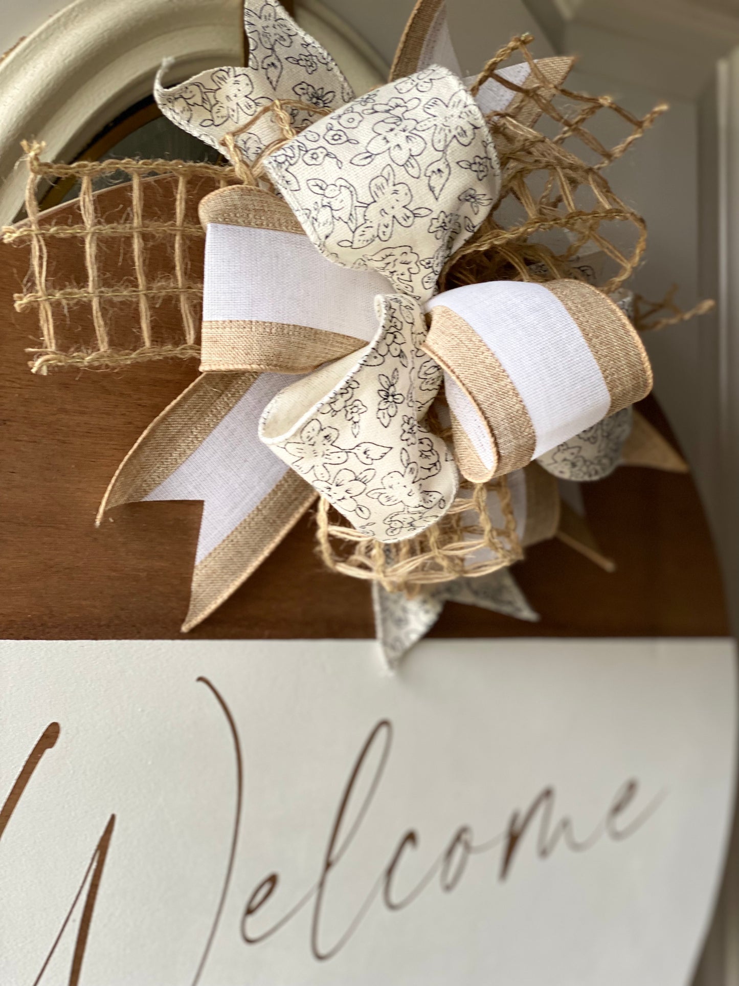 Welcome Door Hanger, Spring Door Hanger | Bunny Door Hanger | Home Decor | Welcome Door Hanger