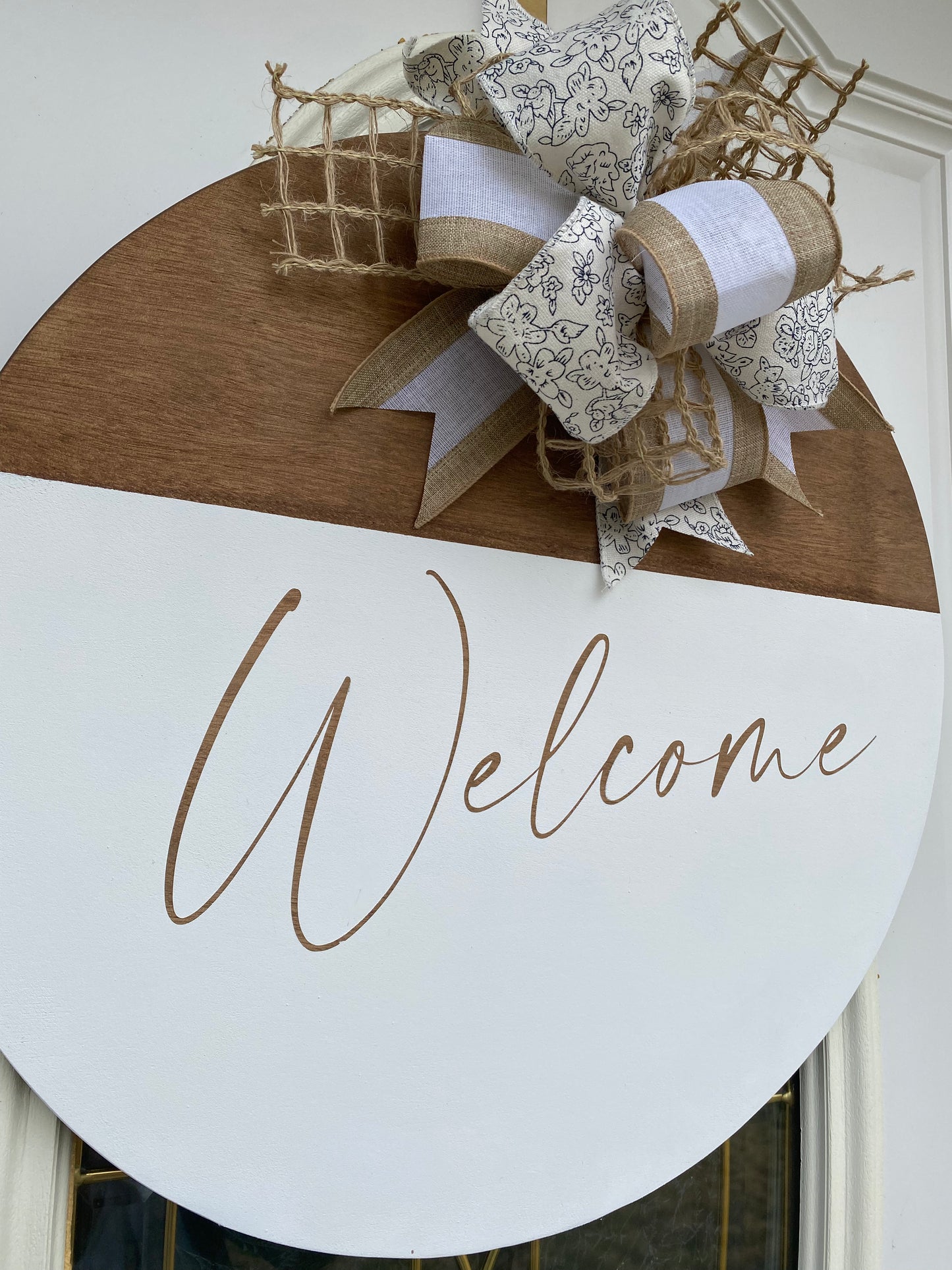 Welcome Door Hanger, Spring Door Hanger | Bunny Door Hanger | Home Decor | Welcome Door Hanger