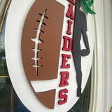 Football Door Hanger, High School Football Team Spirit