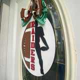 Football Door Hanger, High School Football Team Spirit