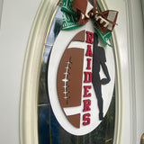 Football Door Hanger, High School Football Team Spirit