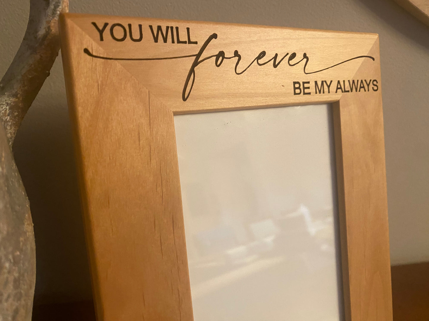 Capture Forever: Personalized Engraved Wedding Photo Frame