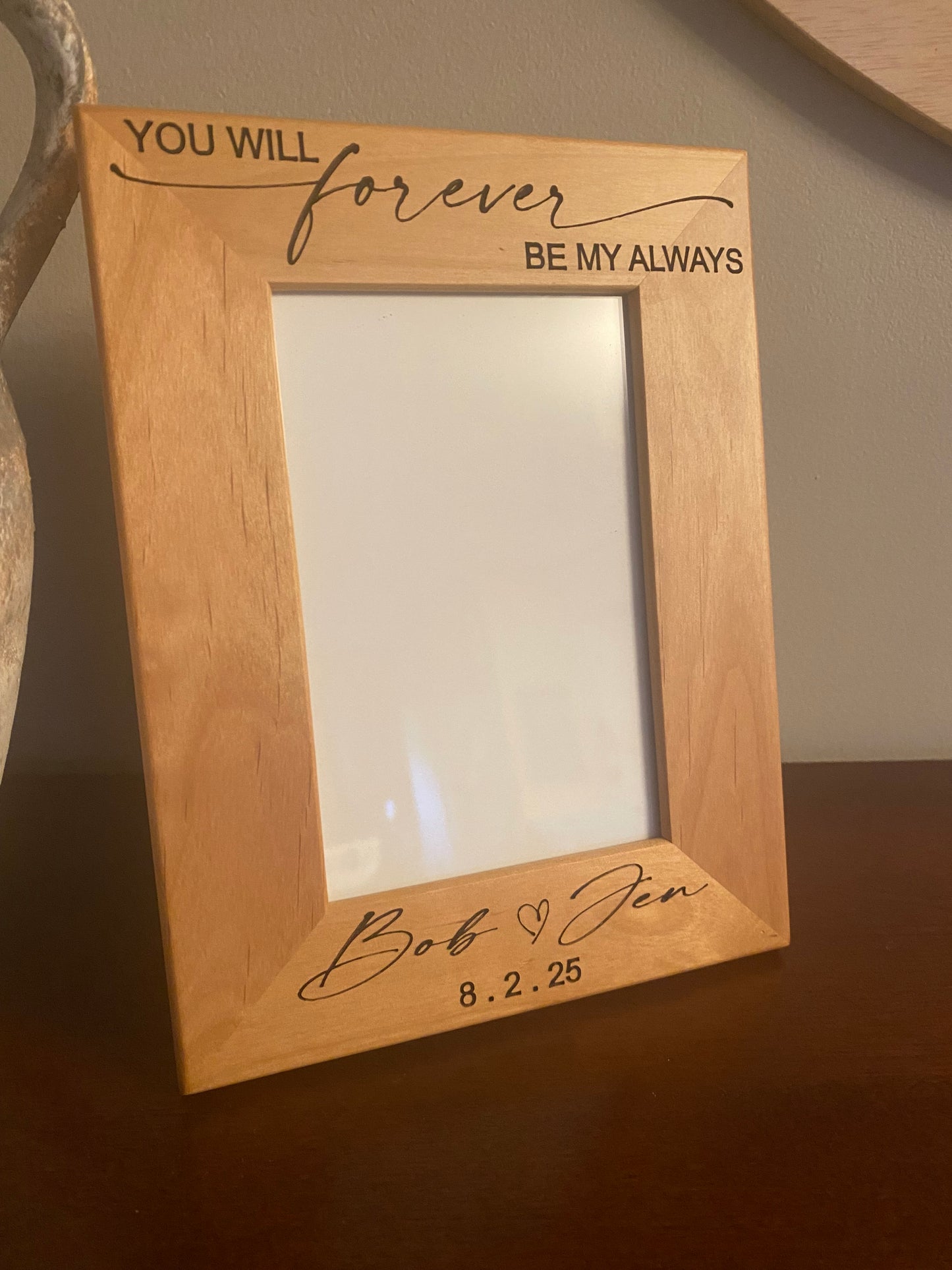 Capture Forever: Personalized Engraved Wedding Photo Frame