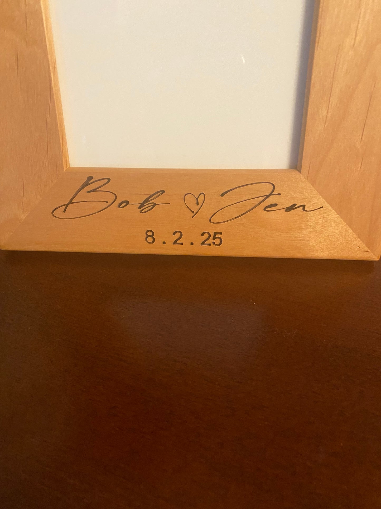 Capture Forever: Personalized Engraved Wedding Photo Frame