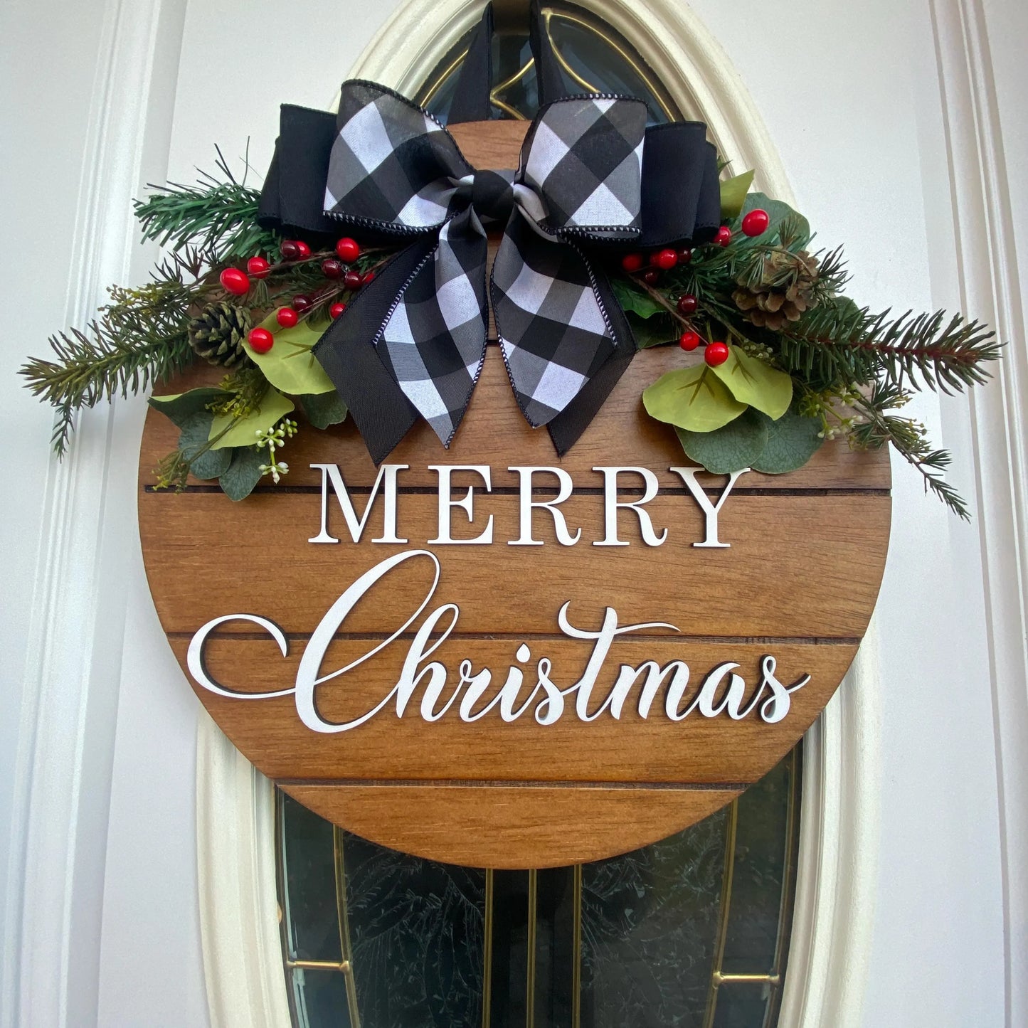 Christmas Wooden Sign,  Merry Christmas Sign, Christmas Door Hanger, Merry Christmas Door Hanger, Winter Door Hanger, Winter Sign