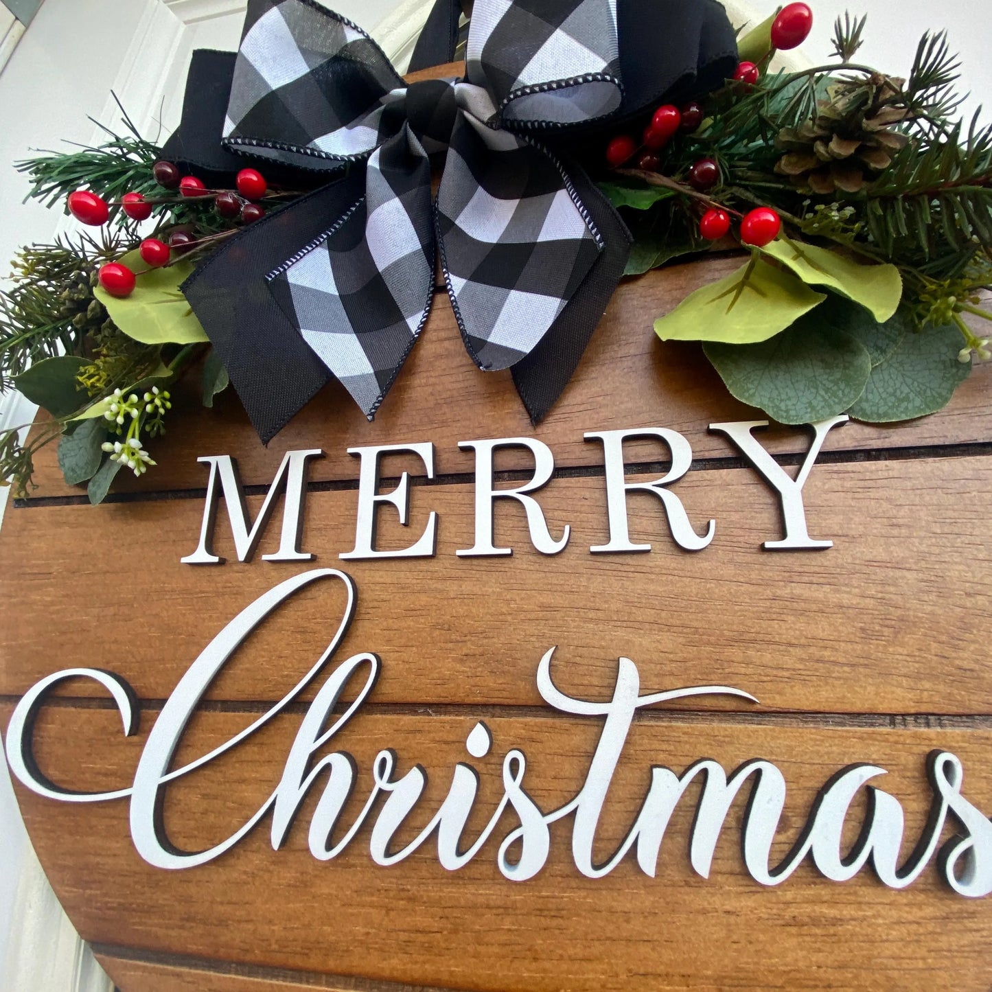 Christmas Wooden Sign,  Merry Christmas Sign, Christmas Door Hanger, Merry Christmas Door Hanger, Winter Door Hanger, Winter Sign