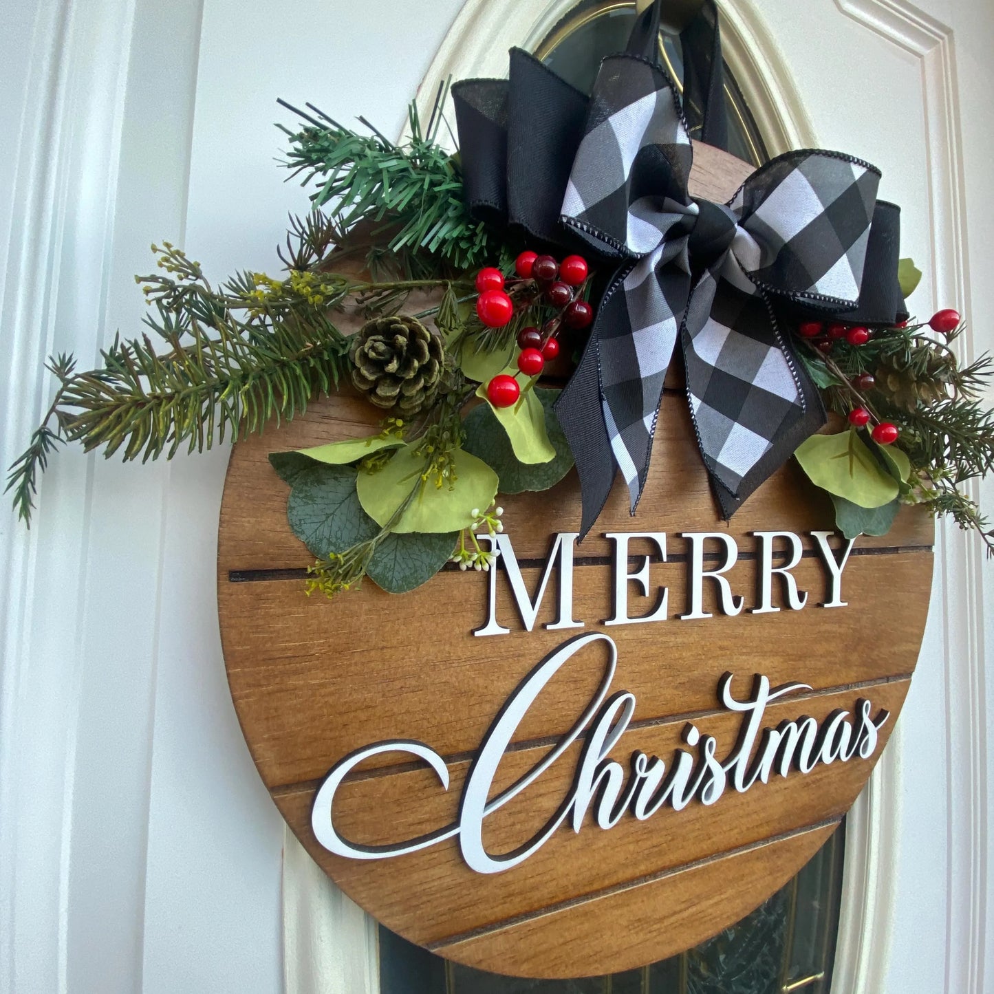 Christmas Wooden Sign,  Merry Christmas Sign, Christmas Door Hanger, Merry Christmas Door Hanger, Winter Door Hanger, Winter Sign