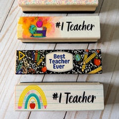 Personalized Full-Color Teacher Eraser Set – Includes 2 Dry Erase Markers
