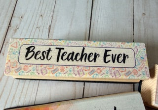 Personalized Full-Color Teacher Eraser Set – Includes 2 Dry Erase Markers