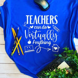 Teacher T-shirt, Virtual Teaching Teacher Shirt | Graceful Creations by Graciela