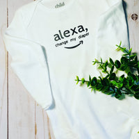 Baby Onsies, Alexa Change My Diaper Bodysuit