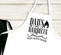 Dad Apron, BBQ Apron, Father's Day Gift, Male Apron