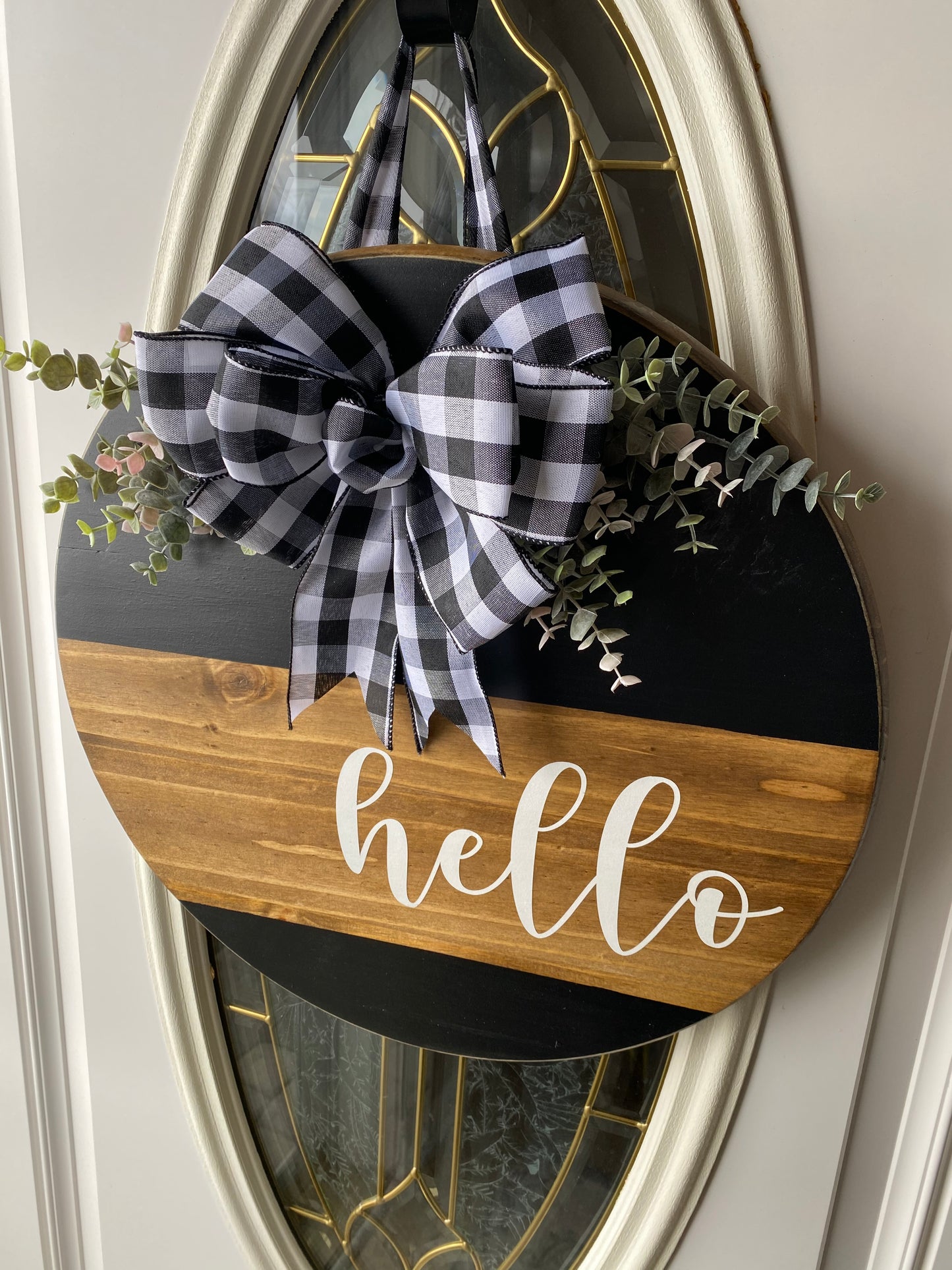 Hello Door Hanger, Hello Sign | Graceful Creations by Graciela