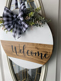 Welcome Door Hanger, Welcome Sign | Graceful Creations by Graciela