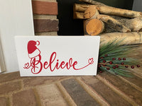 Christmas Sign, Christmas Believe Sign, Christmas Decorations