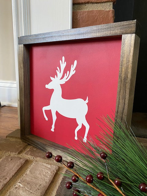 Christmas Sign, Christmas Reindeer Sign, Christmas Decorations