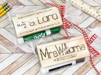 Personalized Teacher Erasers