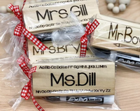 Personalized Teacher Erasers
