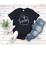 Teacher T-shirt, Teacher Apple  Shirt | Graceful Creations by Graciela