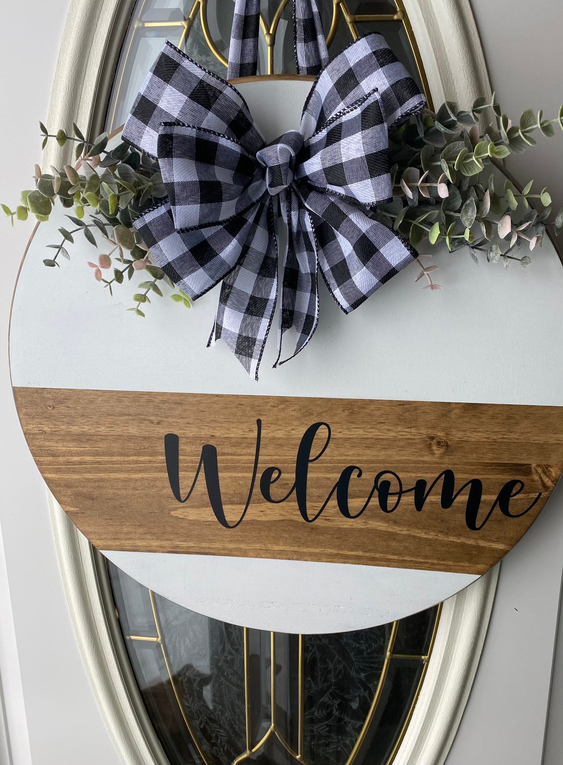 Welcome Door Hanger, Welcome Sign | Graceful Creations by Graciela