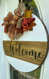 Welcome Sign, Welcome Fall Sign, Welcome Wooden Sign,  Front Door Decor, Fall Welcome Sign, Welcome Door Hanger, Fall Farmhouse Decor