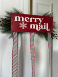 Christmas Card Holder, Merry Mail Card Holder