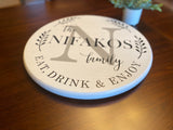 Monogram Lazy Susan/ Last Name Lazy Susan/ Wedding Gift/ Housewarming Gift