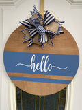 Hello Door Hanger, Hello Door Sign | Graceful Creations by Graciela