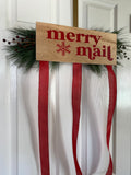 Christmas Card Holder, Merry Mail Card Holder