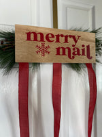 Christmas Card Holder, Merry Mail Card Holder